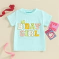 thumbnail image 3 of Okbabeha Toddler Baby Girl Birthday Outfits 1st 2nd 3rd 4th 5th 6Year Brithday Shirt Embroidery Tee Top Birthday Clothes Gift, 3 of 7
