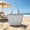 169#Gray, variant on Mesh Beach Bag Foldable Shoulder Tote, Portable Shopping Bag for Travel and Daily Use, Large Capacity Storage Bag for Commuting, Lightweight Pleated Bag for Beach and Errands