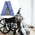 thumbnail image 6 of Wheelchair Blanket Fleece Cover Leg Wrap Windproof Waterproof Material for Elderly Outdoor Winter Use, 6 of 9