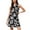 Black, variant on Women's Summer Casual Dress Floral Print Beach Elegant Flowy Midi Sleeveless Crew Neck Fashion Dress Womens Casual Trendy Midi Dresses