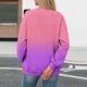 thumbnail image 4 of Xuyuer Women's Valentines Day Tops Casual Crewneck Funny Graphic Long Sleeve Shirts Cute Loose Fit Lightweight Dressy Sweatshirt, 4 of 5