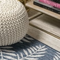 thumbnail image 6 of JONATHAN Y SANTA MONICA 2 x 10 Runner Rug, Nevis Palm Frond - Navy/Ivory, SMB119B-210, 6 of 11