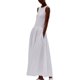 thumbnail image 3 of Lucakuins - Vestido de verano para mujer, sin mangas, sin mangas, informal, de talla grande, con cuello redondo, minivestido de verano, ajuste holgadonea A, vestido de fiesta, playa, bohemio Lucakuins moda, 3 of 6