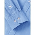 thumbnail image 5 of Youclos Men's Cotton Linen Long Sleeve Button Down Shirt, Casual Regular Fit, 5 of 6