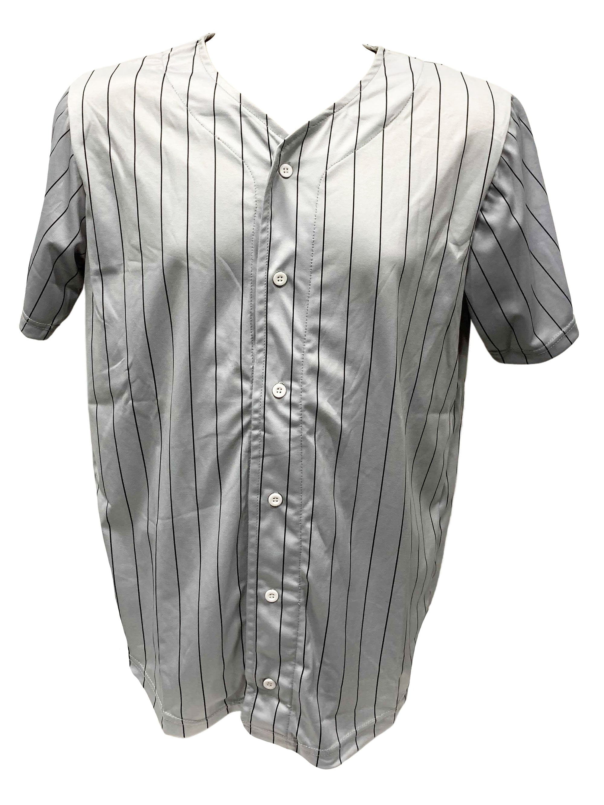 Furies Baseball Jersey Warriors Movie Uniform Pinstripe Button Gang Cobb Costume