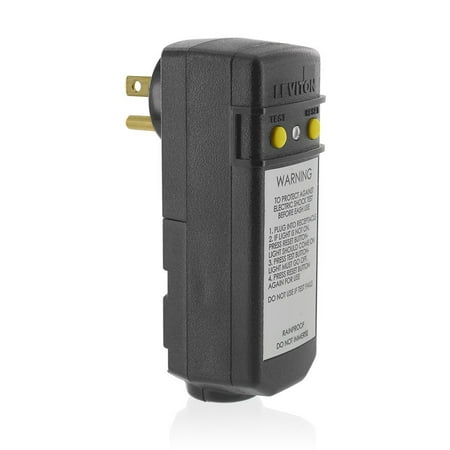 - 16693 15-Amp, 120-Volt, Grounded, Compact Automatic Reset Right Angle GFCI, RoHS Compliant, Black, Rainproof, outdoor rated GFCI module..., By Leviton Ship from US