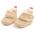 thumbnail image 2 of Baby Boys Girls Fleece Booties Infant Cotton Socks Newborn Soft Sole Winter Warm Stay On Slippers Non-Skid Cozy Crib Shoes, 2 of 10