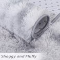 thumbnail image 5 of Fluffy Area Rug, Modern Abstract Fluffy Area Rug Indoor Soft Area Rug Faux Area Rug for Bedroom Living Room, Light Grey, 6' x 9', 5 of 7