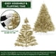 thumbnail image 3 of Árbol de Navidad Casafield Champagne Gold Tinsel de 2,3 m con soporte, 3 of 7