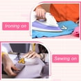 thumbnail image 4 of Parches de letras de chenille de 4", parches iniciales de chenille blanca A-Z (letra K), 4 of 6