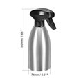 thumbnail image 2 of Uxcell Oil Sprayer Dispenser  Refillable Bottle for BBQ Cooking Frying and Grilling 304 Stainless Steel Silver Tone 1pcs, 2 of 4