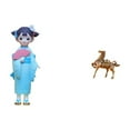 thumbnail image 1 of Estatua de resina, figura de Kabuki asiática, juguete, kimono japonés, muñeca de geisha, figuras de caballos, artesanías vintage, adorno, escultura pa, 1 of 8
