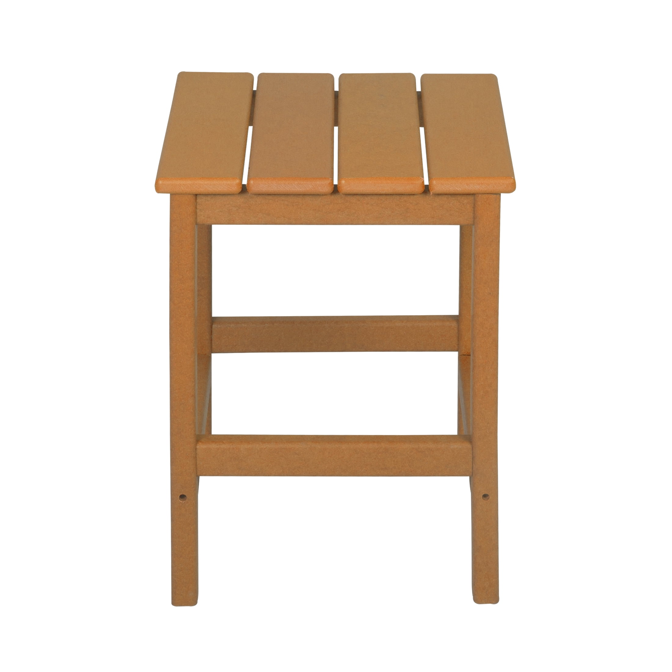 Garden Square Plastic Adirondack Outdoor Side Table, Orange