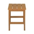 thumbnail image 3 of Garden Square Plastic Adirondack Outdoor Side Table, Orange, 3 of 5