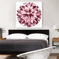 thumbnail image 2 of ARTCANVAS Hot Pink Round Brilliant Cut Diamond Jewel Canvas Art Print - Size: 36" x 36" (0.75" Deep), 2 of 9