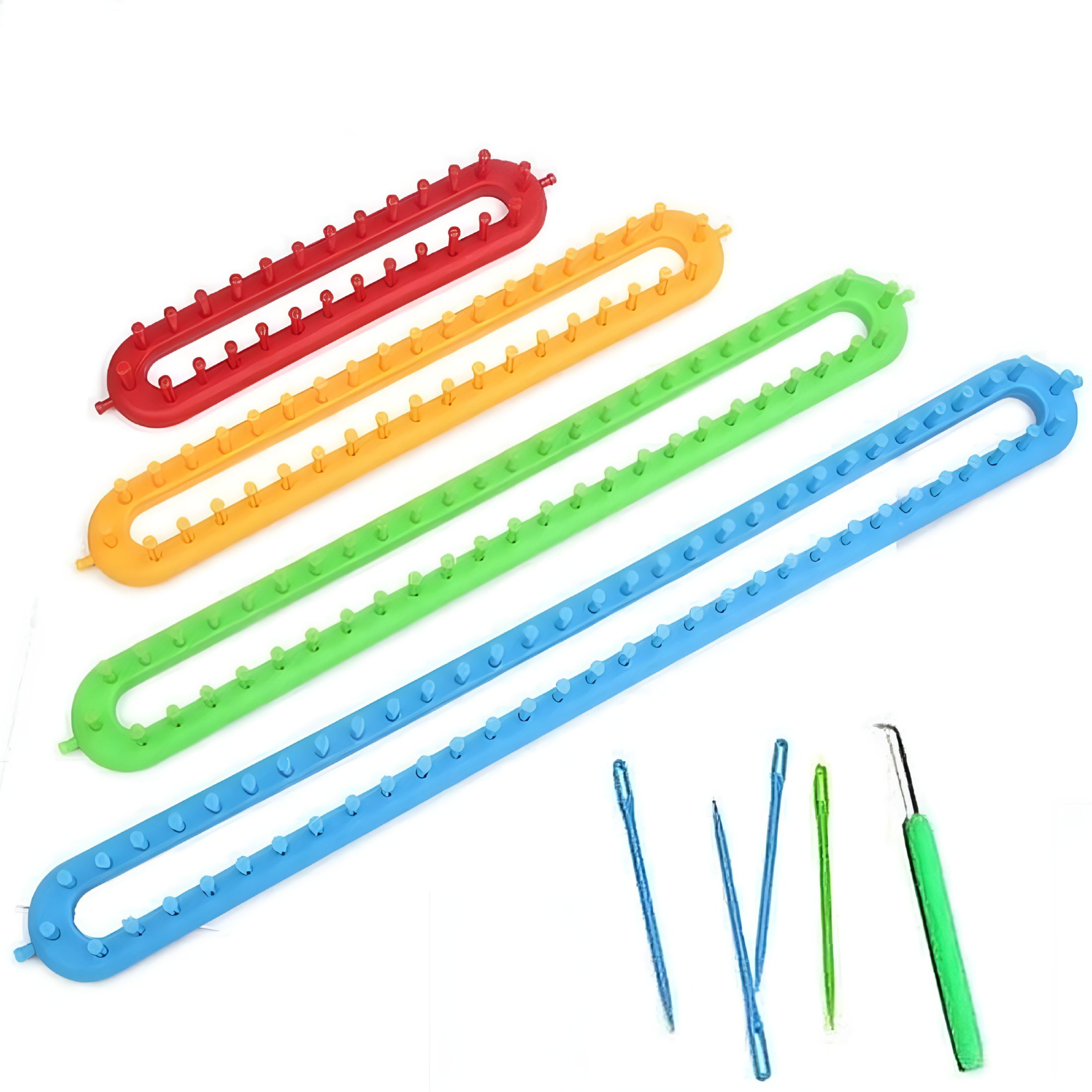 TUWAFE 2026 New 1Pcs Long Knitting Loom Diy Weaving Loom for Scarf Sweater Shawl Stitch Knit Weaving Tool with 62 Pegs for Crafts Diy Home