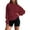 Red, variant on GPOECD Women's Solid Color Hooded Sweatshirt - Winter Warm Thickened Pullover Long Sleeve Comfortable Oversized Casual Z7171-Blue,L