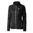 thumbnail image 2 of Women's Cutter & Buck Black Cincinnati Reds Cooperstown Collection Rainier PrimaLoft Eco Insulated Full-Zip Puffer, 2 of 3