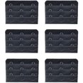 thumbnail image 1 of Home-Organizer Tech 6 Packs Bra Extender Soft Comfortable 4 Hook 3 Rows Bra Strap Extension for Women Girl, 1 of 3