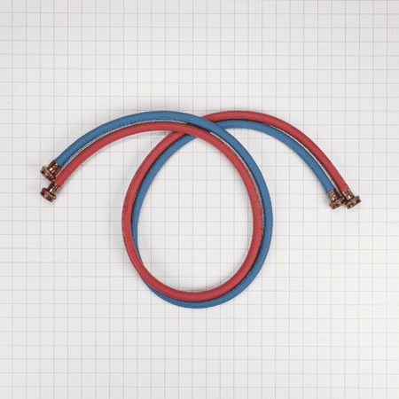 Whirlpool - 5' Commercial-Grade Washer Hose (2-Pack)