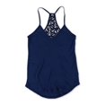 thumbnail image 1 of Camiseta de Tirantes para dormir Aeropostale con espalda cruzada de encaje para mujer azul mediano, 1 of 2