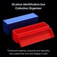 thumbnail image 2 of VONKY 20 Slots Storage Box Portable Moisture-proof Coin Case Collectibles Dust-proof Coins Holder Money Container Accessory Red, 2 of 3