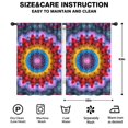thumbnail image 2 of Blackout Kids Curtains,Colorful Tie Dye Floral Mandala Pattern Childrens Insulated Curtains Set Of 2,Bedroom Essentials,Toddler Room Decor 42"x63", 2 of 5