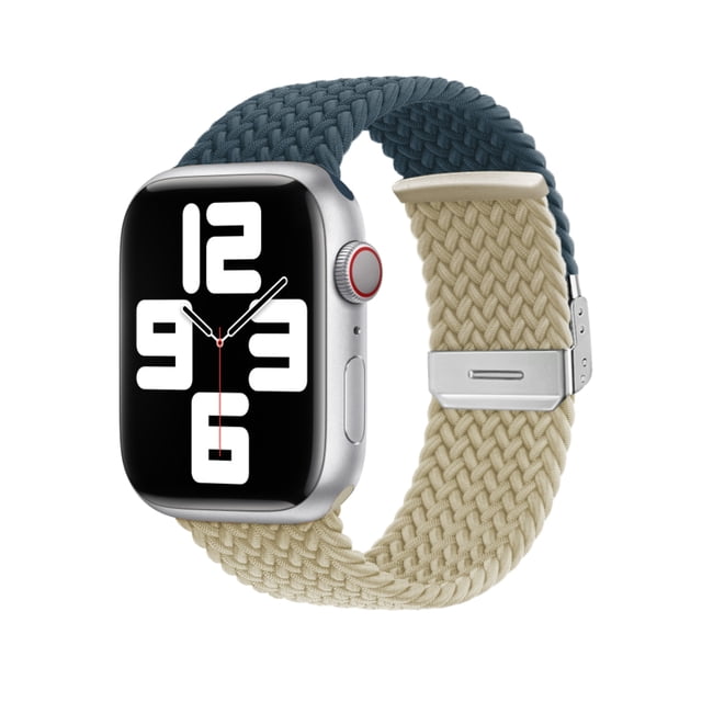 Correa Nylon Trenzado + Hebilla Unisex M / L 42-44-45-49 mm Para Apple Watch Compatible Con Todas Las Series