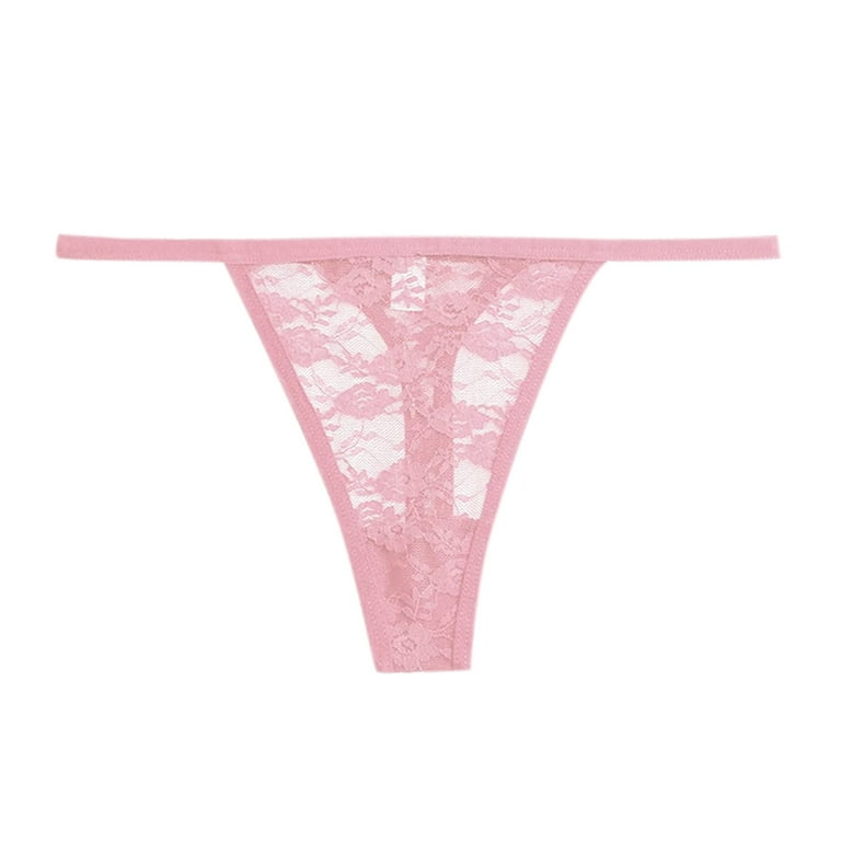 Zuwimk G String Thongs For Women,Women's High Waisted Cotton Underwear  Ladies Soft Full Briefs Panties Pink,M