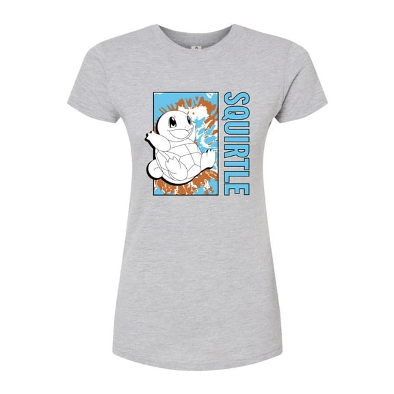 Pokémon - Tie Dye Squirtle - Juniors Fitted Graphic T-Shirt