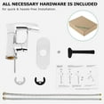 thumbnail image 5 of PARLOS Single Handle Waterfall Bathroom Faucet with Water Supply Lines,Polished Chrome, 5 of 7
