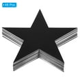 thumbnail image 3 of Uxcell 6" Star Cutouts, 48 Pack Star Cutout Double Printed Paper Stars for Classroom Decoration DIY Craft, Black, 3 of 6