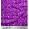 thumbnail image 1 of Soimoi Purple Rayon Fabric Sacred Geometric Print Sewing Fabric Yard 56 Inch Wide, 1 of 3