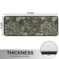 thumbnail image 5 of Kitchen Rugs Sets Of 2,Green Pioneer Flower Pattern Anti Fatigue Kitchen Mat Rugs Non Slip Washable,Decorative Kitchen Floor Mats for Kitchen,Sink,Laundry,17"x47"+17"x47", 5 of 5