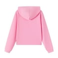 thumbnail image 3 of Cethrio Girls Cotton Hoodies Size 10-12, Lightweight Casual Pullover Long Sleeve Sweatshirts for Girl Pink, 3 of 8