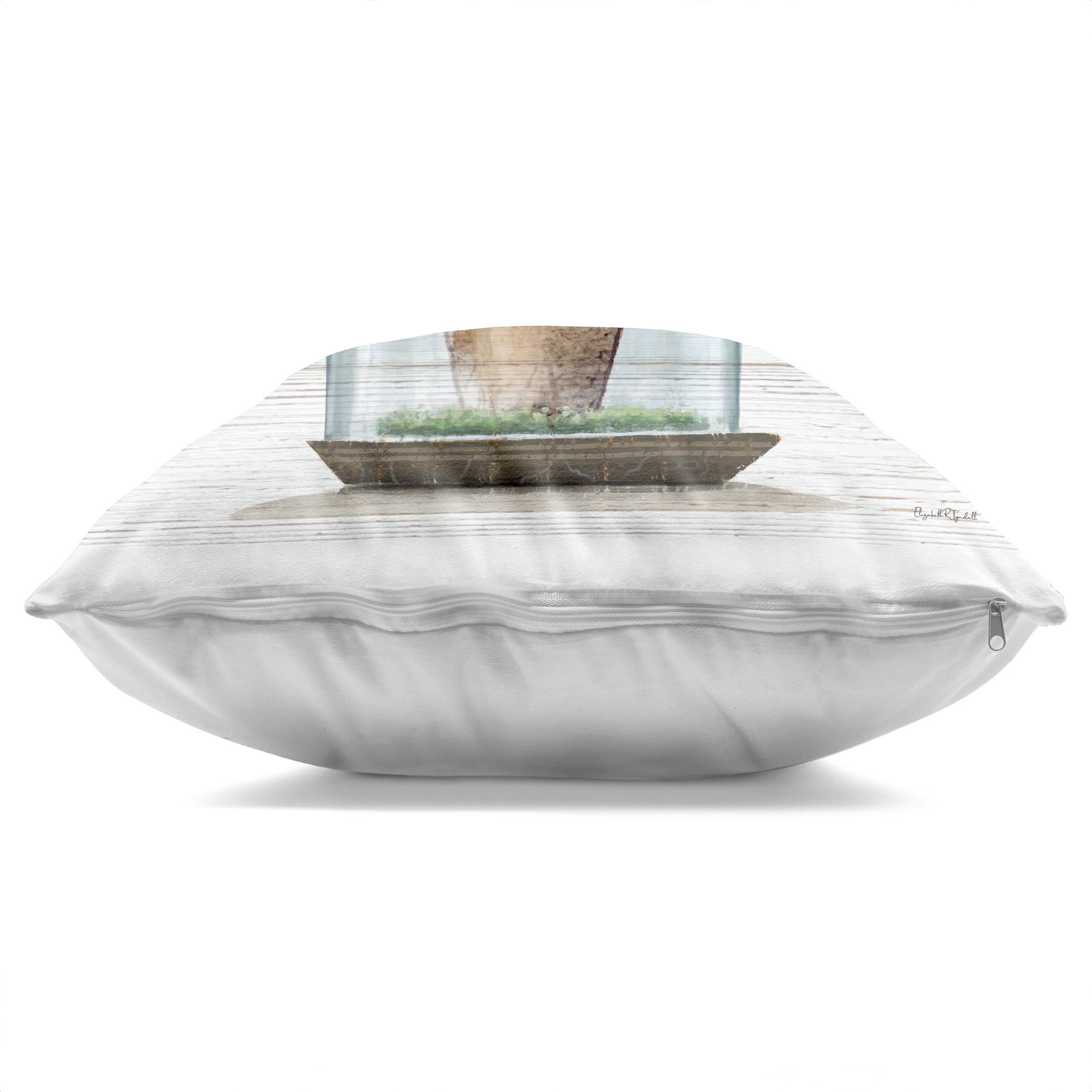 Stupell Industries Cottage Bloom in Bell Jar Decorative Printed Throw Pillow, design by Elizabeth Tyndall