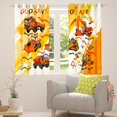 thumbnail image 2 of Manfei Orange Graffiti Black Out Curtains,Excavator Bulldozer Truck Curtains Pack of 2 (42x63 Each),Construction Vehicles Bedroom Curtains For Boys,Luxury Bedroom Decor, 2 of 6