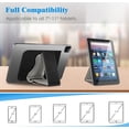 thumbnail image 3 of Universal Tablet Stand Adjustable Hand Strap Holder, Detachable Padded Hook & Loop Fastening Handle Grip with Adhesive Patch for iPad/Galaxy Tab & All 7-11" Tablets, Gray, 3 of 8