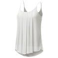 thumbnail image 2 of Doublju Women's Pleated Chiffon Layered Cami Tank Top (Plus Size Available), 2 of 3
