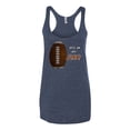 thumbnail image 2 of Wild Bobby Football Fingerprint It's in My DNA Sports Women Tri-Blend Racerback Tank Top, 2 of 6