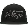 thumbnail image 2 of Men's Mitchell & Ness Black Los Angeles Kings Core Team Script 2.0 Snapback Hat, 2 of 5