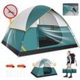 thumbnail image 4 of HOTEEL 4 Person Instant Tents for Camping, Cabin Tent with Rain fly,Waterproof Windproof Camping Tent,Portable Instant Tents with Carry Bag for Family Outdoor Camping & Hiking,Dark Green, 4 of 11