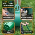 thumbnail image 6 of LANDZIE 24 Inch Poly Lawn Roller - 22.5 Gallon Water Filled Sod and Yard Roller for Effective Grass Seed-to-Soil Germination - Lawn Striping Kit and Leveling Tool for Lawn and Garden Professionals, 6 of 10