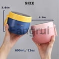 thumbnail image 3 of For 20oz Portable Overnight Oats Containers Jars With Spoonslids, 3 of 5