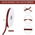 thumbnail image 2 of TONIFUL 3/8 Inch x 100yds Rust Satin Ribbon Thin Solid Fabric Ribbons Roll for Gift Wrapping Invitation Floral Hair Balloons Craft Sewing Party Wedding Popsicles Decoration Valentine's Day Bouquet, 2 of 6