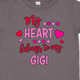 thumbnail image 4 of Inktastic My Heart Belongs to My Gigi Boys or Girls Toddler T-Shirt, 4 of 5