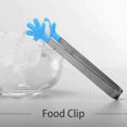 thumbnail image 3 of mini pinzas para azúcar, pinzas multifuncionales para alimentos, pinzas para azúcar, pinzas de silicona y acero inoxidable para hielo., 3 of 5