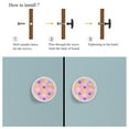 thumbnail image 4 of 4 Pcs Pineapple Knobs for Kitchen Cabinet Cupboard Dresser Bookcase Drawer Pulls Handles Round Home Decor, 4 of 5