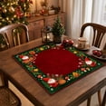 thumbnail image 4 of Christmas Mahjong Mat, 23.62 Inch Christmas Theme Square Table Cover, Non-slip Noise Reduction Base, for Poker Domino Board Game Mahjong Party Night Use(D), 4 of 7