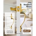 thumbnail image 7 of Klamerit Antique Brass Front Door Handle No Lock, Classic Exterior Door Handle, Entry Door Handle Reversible for Left & Right Hand Doors, 7 of 7